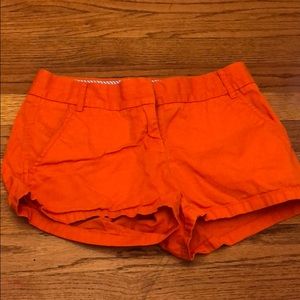 jcrew orange shorts
